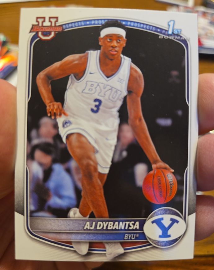 2025 Bowman U #3 AJ Dybantsa — front
