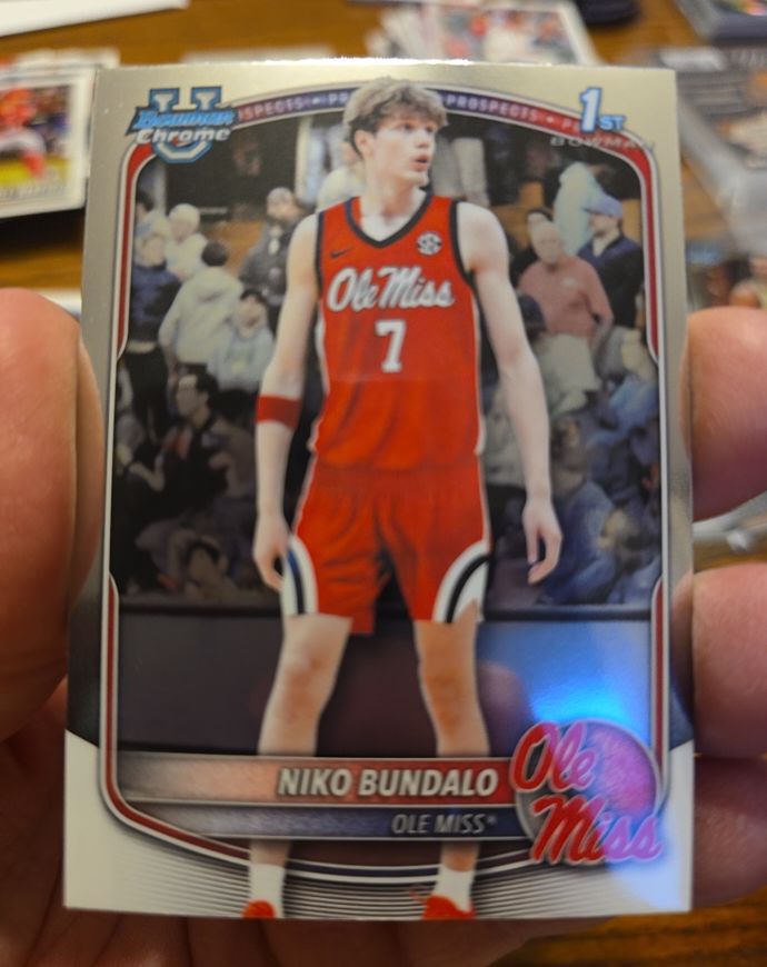 2025-26 Bowman Chrome #BPP-18 Niko Bundalo — front
