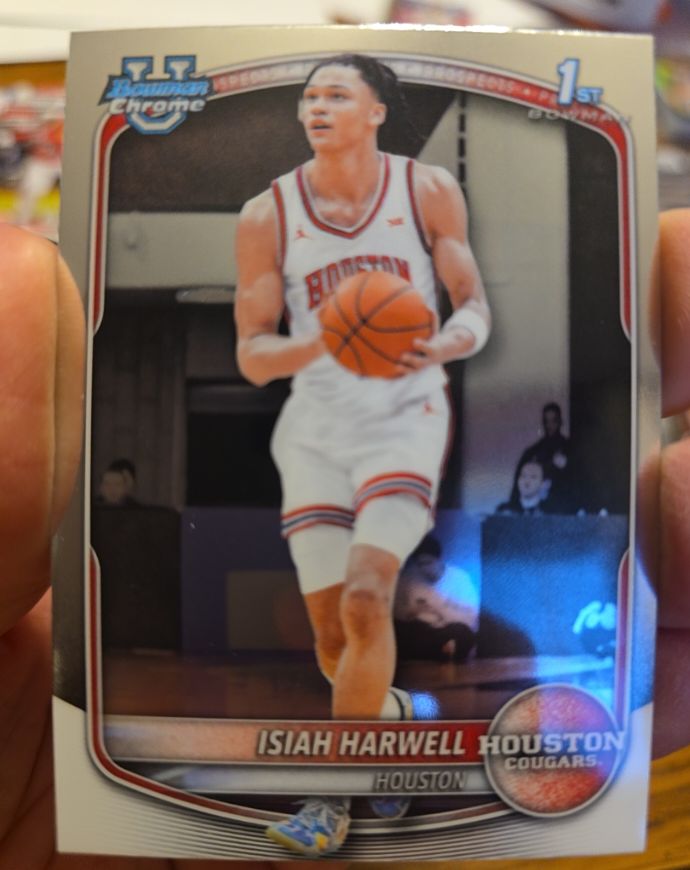 2025-26 Bowman Chrome University #BCP-7 Isiah Harwell — front