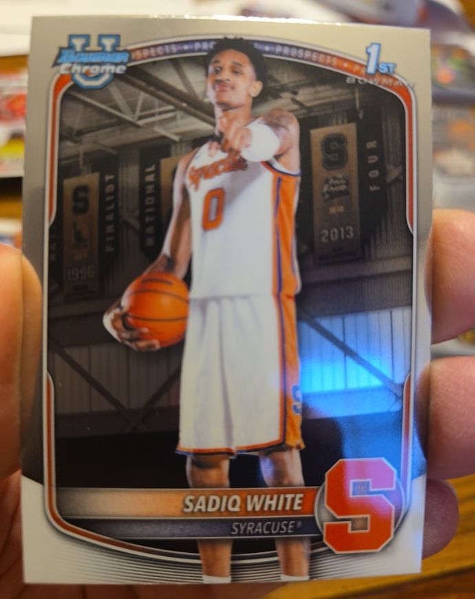 2025-26 Topps Bowman Chrome #BCP-41 Sadiq White — front