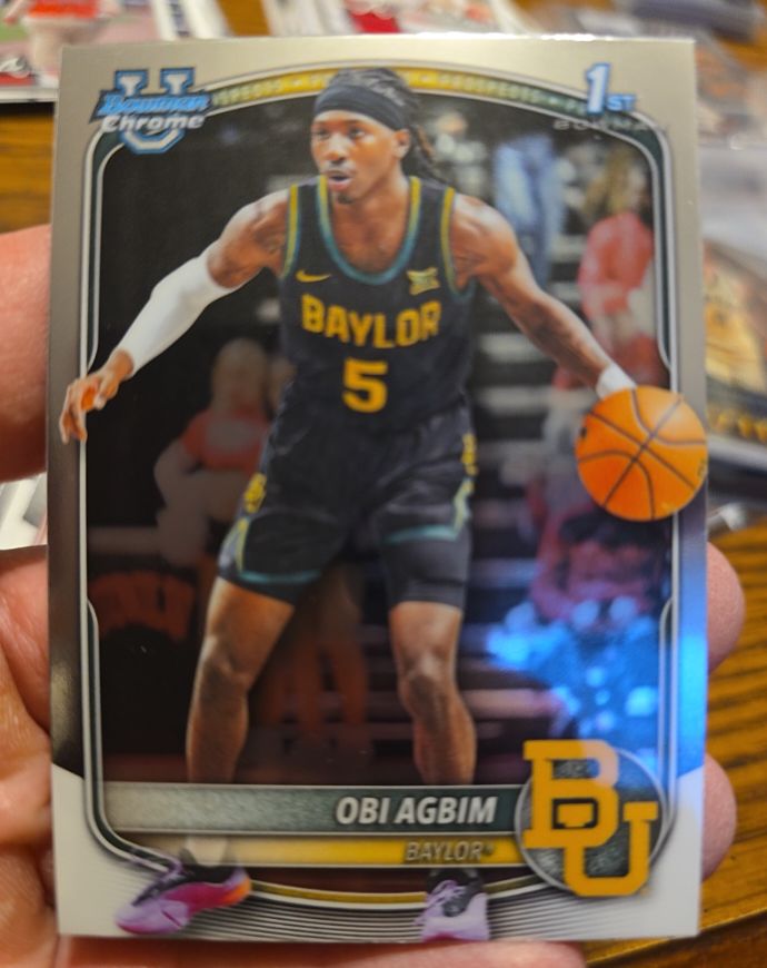 2025-26 Bowman Chrome #BCP-9 Obi Agbim — front