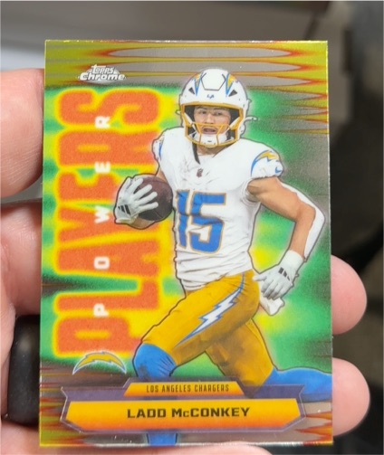 2025 Topps Chrome #PP-27 Ladd McConkey Power Players — front