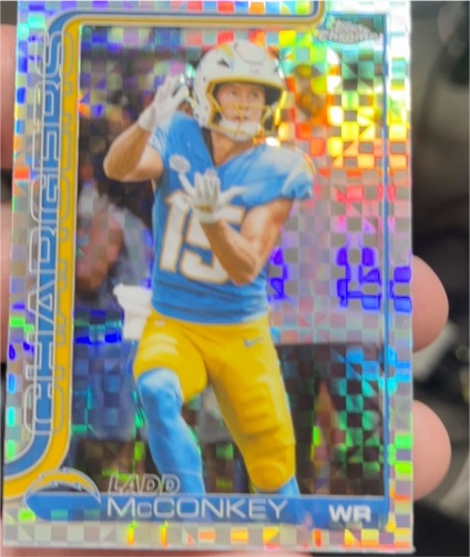 2025 Topps Chrome #156 Ladd McConkey — front