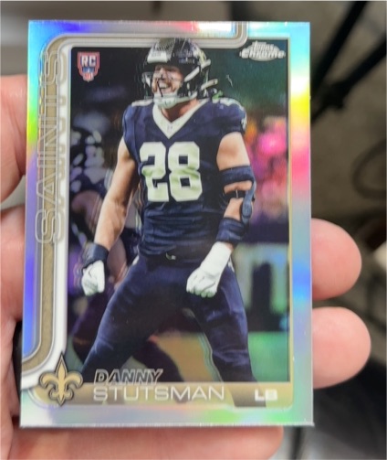 2025 Topps Chrome #373 Danny Stutsman Rookie Refractor — front