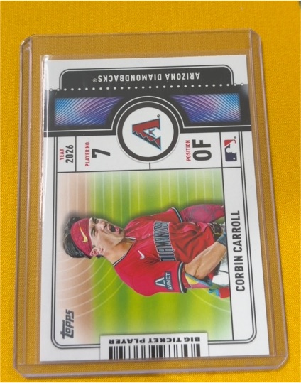 2026 Topps Series 1 #BTP-6 Corbin Carroll — front