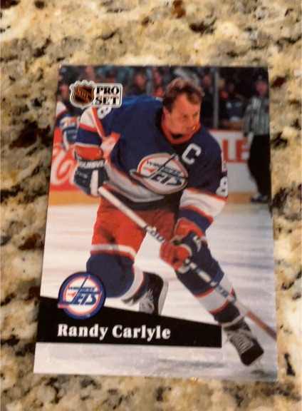1991-92 Pro Set #273 Randy Carlyle — front