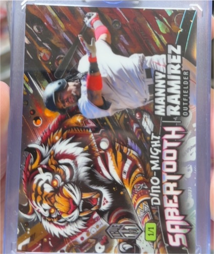 2024 Wild Card Dino-Might Sabertooth Manny Ramirez 1/1 — front