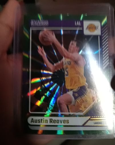 2024-25 Panini Donruss #163 Austin Reaves Green Laser — front