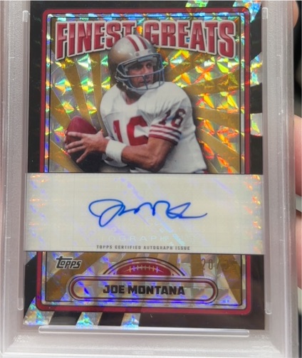 2024 Topps Finest Greats Joe Montana Autograph — front