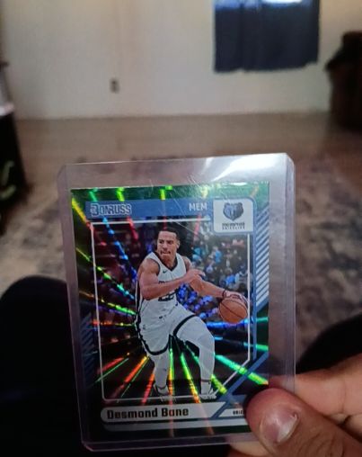 2024-25 Donruss #132 Desmond Bane Holo Green Laser — front