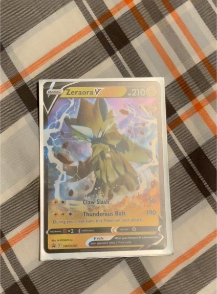 2022 Pokémon SWSH #263 Zeraora V Black Star Promo — front