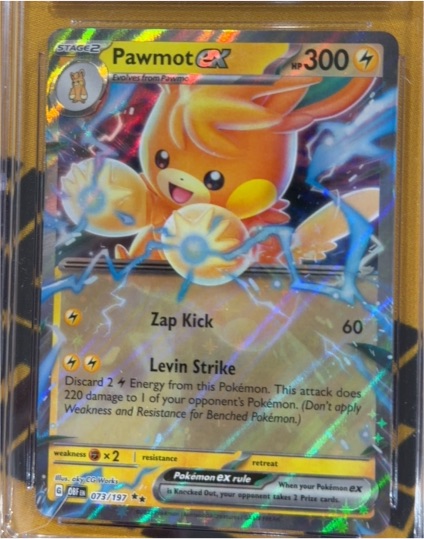 2023 Pokémon TCG Obsidian Flames #073 Pawmot EX — front