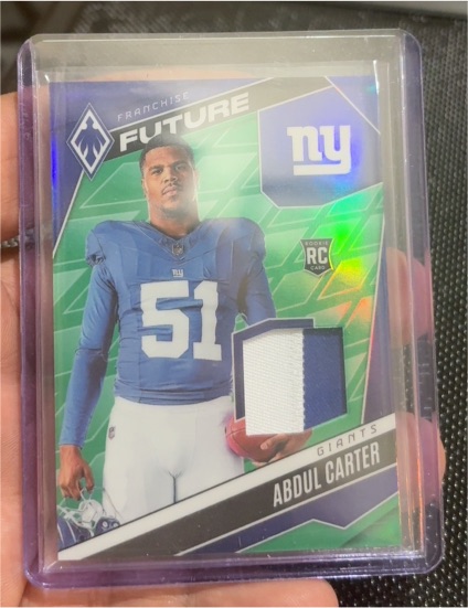 2025 Panini Phoenix #FFM-ACR Abdul Carter Franchise Future Material — front