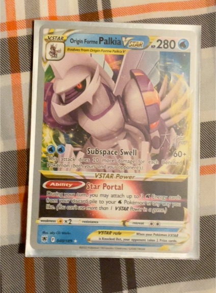 2022 Pokémon Astral Radiance #040 Origin Forme Palkia VSTAR — front