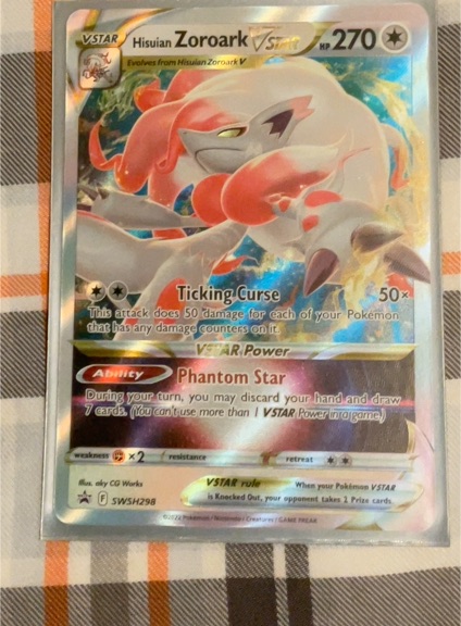 2022 Pokémon TCG SWSH298 Hisuian Zoroark VSTAR — front