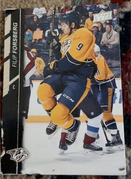 2015-16 Upper Deck #105 Filip Forsberg Nashville Predators — front
