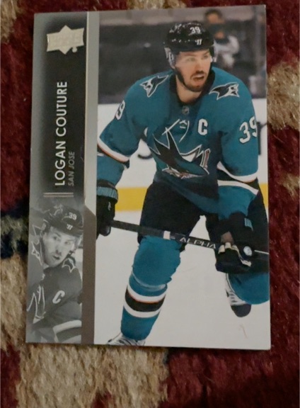 2021-22 Upper Deck Series 2 #394 Logan Couture — front