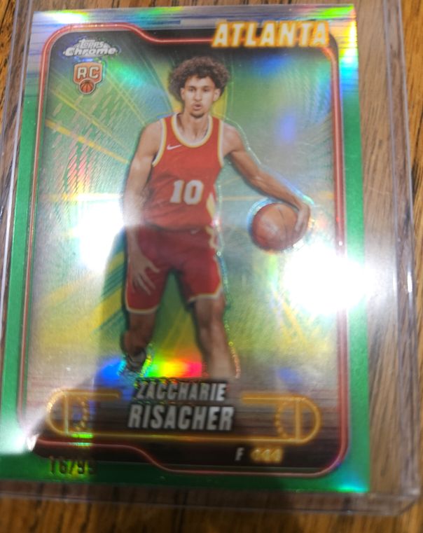 2024-25 Topps Chrome #169 Zaccharie Risacher — front