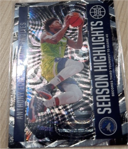 2020-21 Panini Illusions #14 Anthony Edwards Season Highlights — front