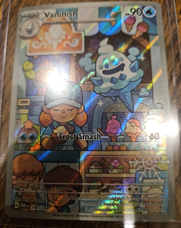 2023 Pokemon SV04: Paradox Rift #190 Vanillish — front