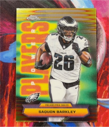 2025 Topps Chrome #PP-13 Saquon Barkley — front