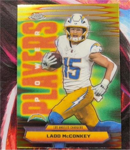 2025 Topps Chrome #PP-27 Ladd McConkey — front