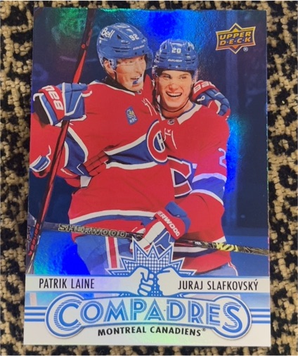 2025-26 Upper Deck Series 1 #CM-8 Patrik Laine Juraj Slafkovsky Compadres — front