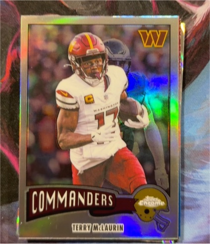 2025 Topps Chrome 1975 Retro Refractor #1975-35 Terry McLaurin — front