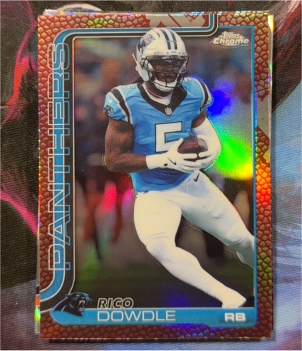 2025 Topps Chrome #43 Rico Dowdle — front