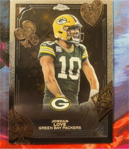 2025 Topps Chrome Fortune 15 #F15-17 Jordan Love — front