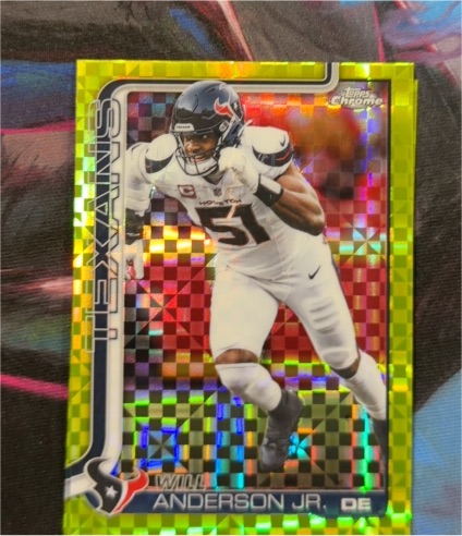 2025 Topps Chrome #121 Will Anderson Jr. — front