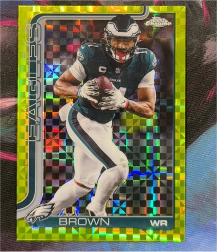2025 Topps Chrome #243 A.J. Brown — front