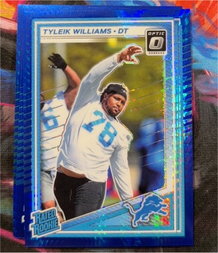 2025 Donruss Optic #246 Tyleik Williams Blue Hyper — front