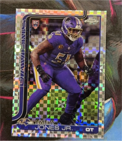 2025 Topps Chrome #386 Emery Jones Jr. — front