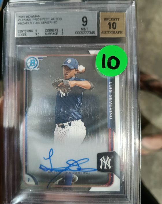 2015 Bowman Chrome Prospects Autographs #BCAP-LS Luis Severino — front