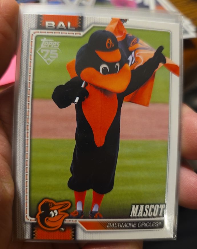 2026 Topps Series 1 #M-24 Orioles Mascot Baltimore Orioles — front