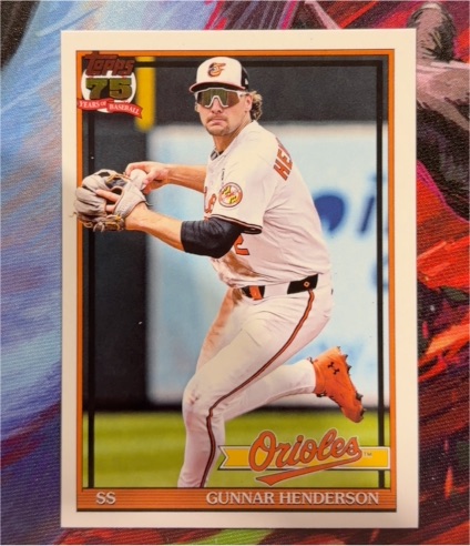 2026 Topps Series 1 1991 Throwback #T91-49 Gunnar Henderson — front