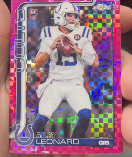 2025 Topps Chrome #318 Riley Leonard — front