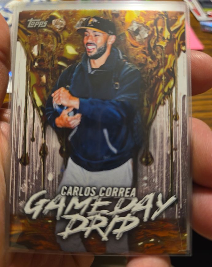 2026 Topps Celebrations Game Day Drip #GD-20 Carlos Correa — front