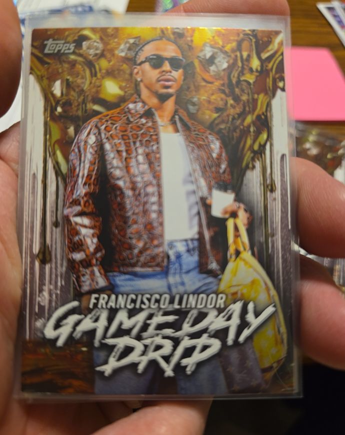 2026 Topps Celebration Game Day Drip #GD-10 Francisco Lindor — front