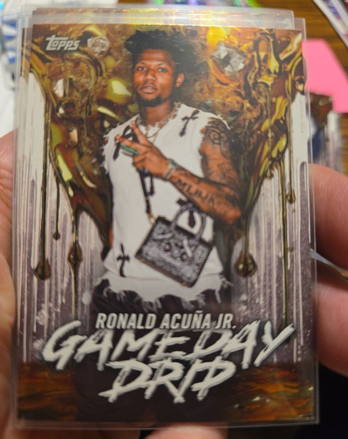 2026 Topps Celebration #GD-6 Ronald Acuña Jr. Gameday Drip — front