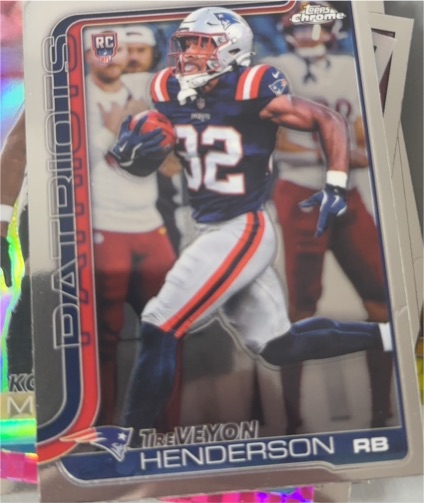 2025 Topps Chrome #328 TreVeyon Henderson — front