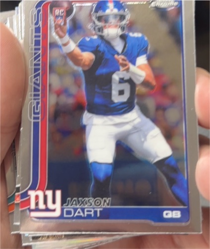 2025 Topps Chrome #306 Jaxson Dart — front