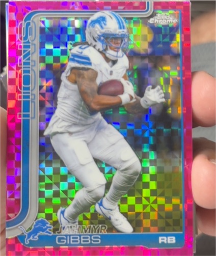 2025 Topps Chrome #101 Jahmyr Gibbs — front