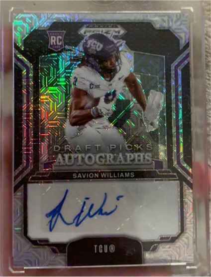 2025 Panini Prizm Draft Picks #DPA-SWS Savion Williams — front