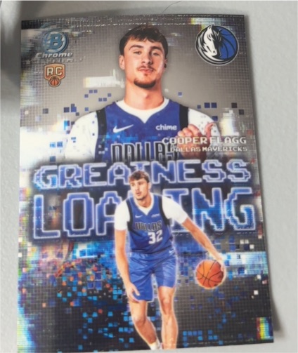 2025 Bowman Chrome #GL-1 Cooper Flagg Greatness Loading — front