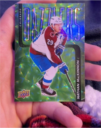 2025-26 Upper Deck Series 2 Dazzlers #DZ-59 Nathan MacKinnon — front