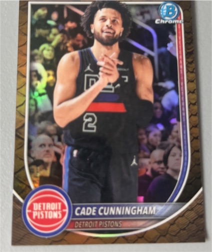 2025-26 Bowman Chrome #BCV-74 Cade Cunningham — front