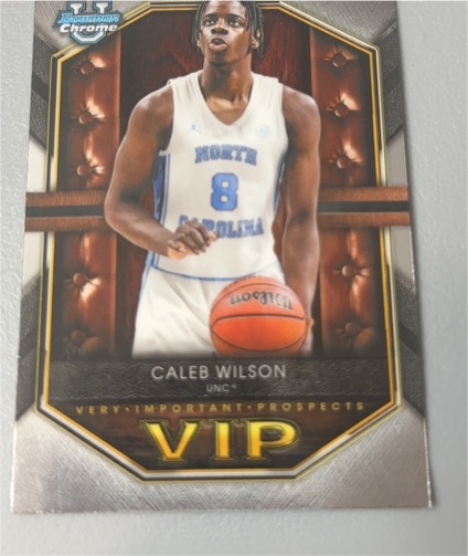 2025-26 Bowman Basketball #VIP-9 Caleb Wilson — front