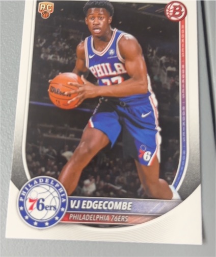 2025-26 Bowman #3 VJ Edgecombe — front